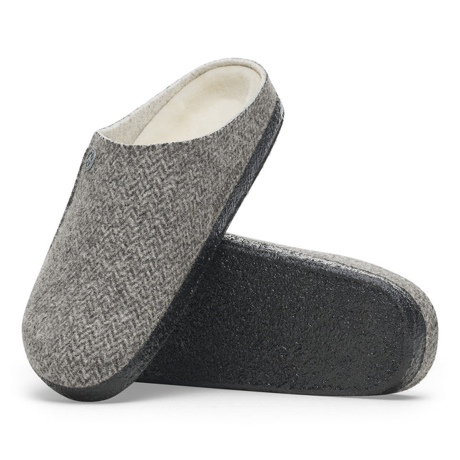 BIRKENSTOCK ZERMATT SHEARLING WOOL FELT WOMEN CLOGS