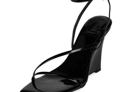 JEFFREY CAMPBELL HIGHLIGHT Women Sandals - Black Patent