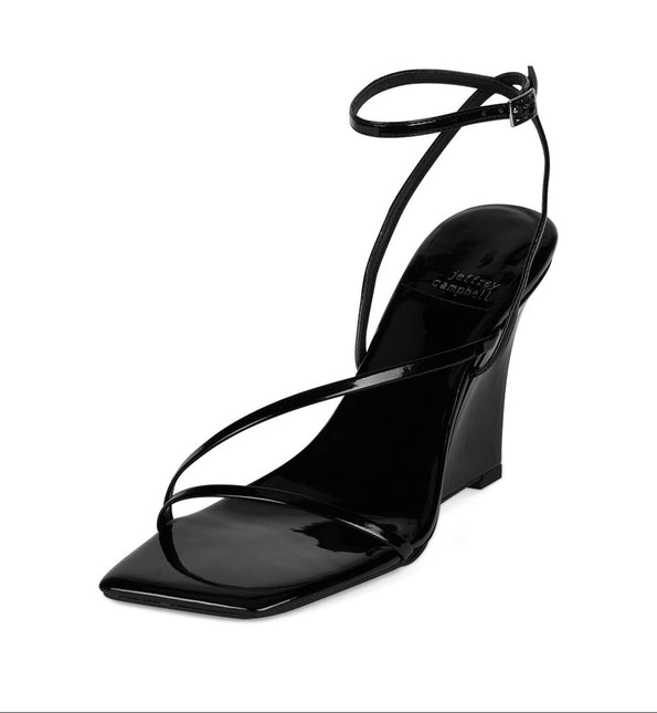 JEFFREY CAMPBELL HIGHLIGHT Women Sandals - Black Patent