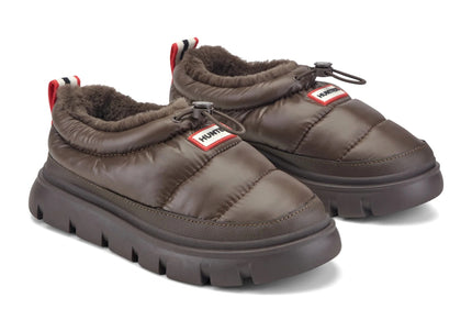 HUNTER MADI WOMEN MULES - Dark Brown