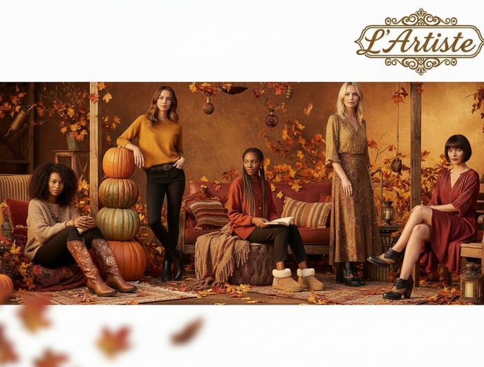L'Artiste Fall Holiday Banner - With Models