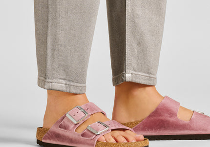 BIRKENSTOCK ARIZONA OILED LEATHER WOMEN SANDALS
