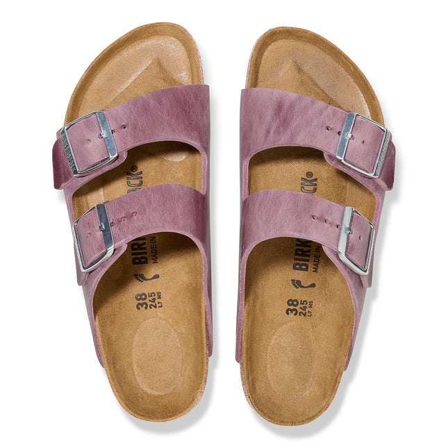 BIRKENSTOCK ARIZONA OILED LEATHER WOMEN SANDALS