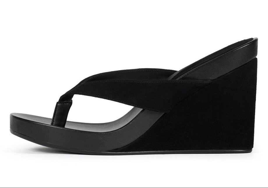 JEFFREY CAMPBELL LIEZEL Women Sandals - Black Suede Combo