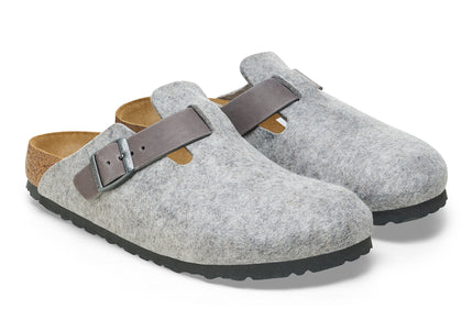 BIRKENSTOCK BOSTON WOMEN'S NATURAL LEATHER/FELT