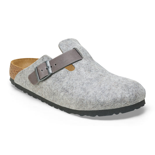 BIRKENSTOCK BOSTON WOMEN'S NATURAL LEATHER/FELT