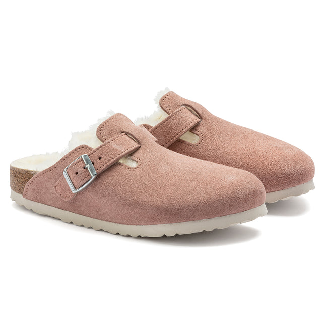 BIRKENSTOCK BOSTON SHEARLING WOMEN CLOGS
