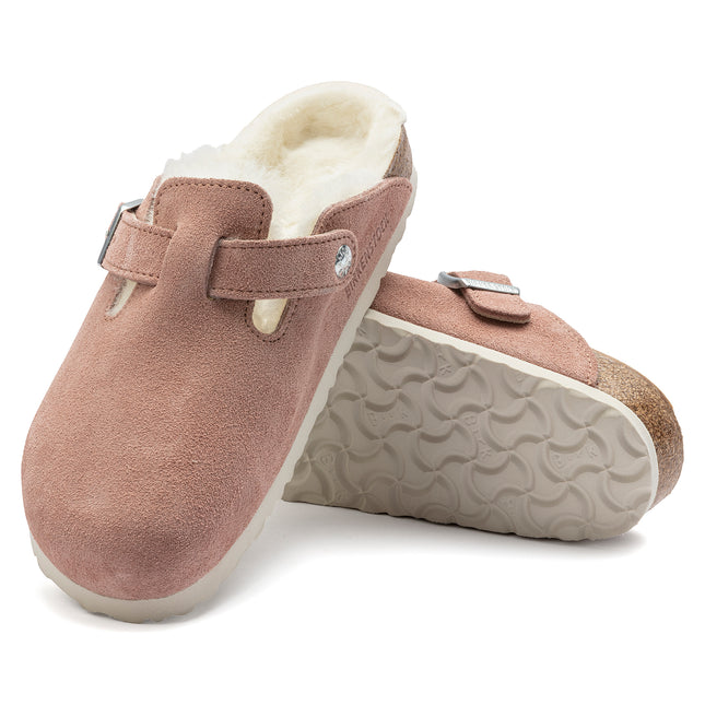BIRKENSTOCK BOSTON SHEARLING WOMEN CLOGS