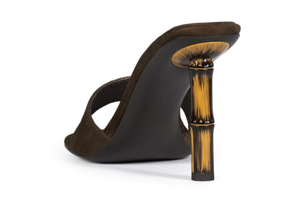 JEFFREY CAMPBELL LINETTE Women Heels - Espresso Suede
