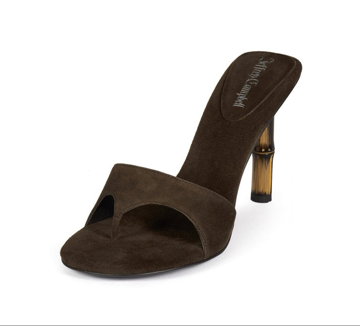JEFFREY CAMPBELL LINETTE Women Heels - Espresso Suede