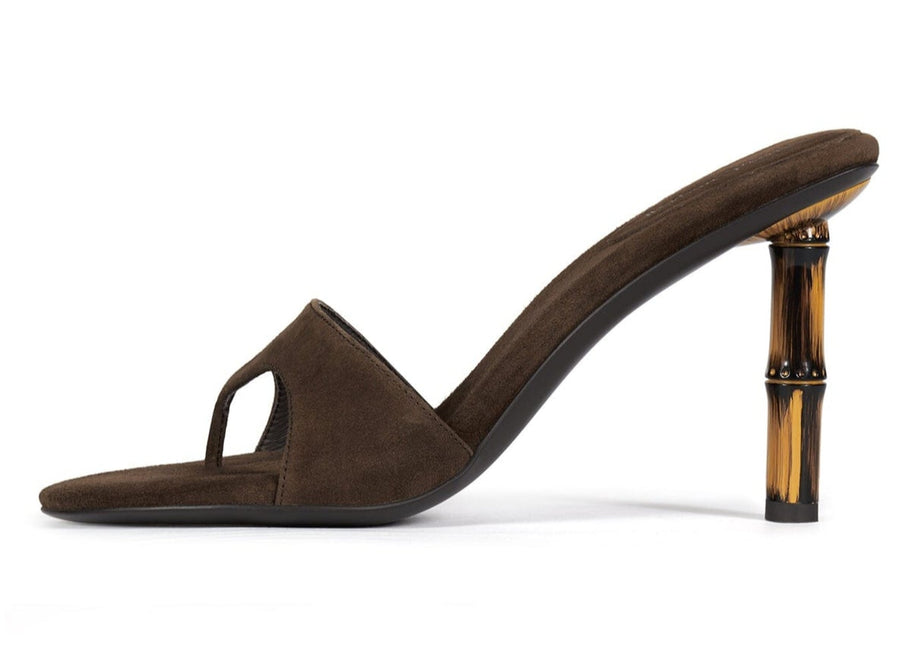 JEFFREY CAMPBELL LINETTE Women Heels - Espresso Suede