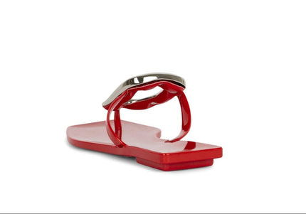 JEFFREY CAMPBELL LINQUES-J Women Sandals - Red Shiny Silver