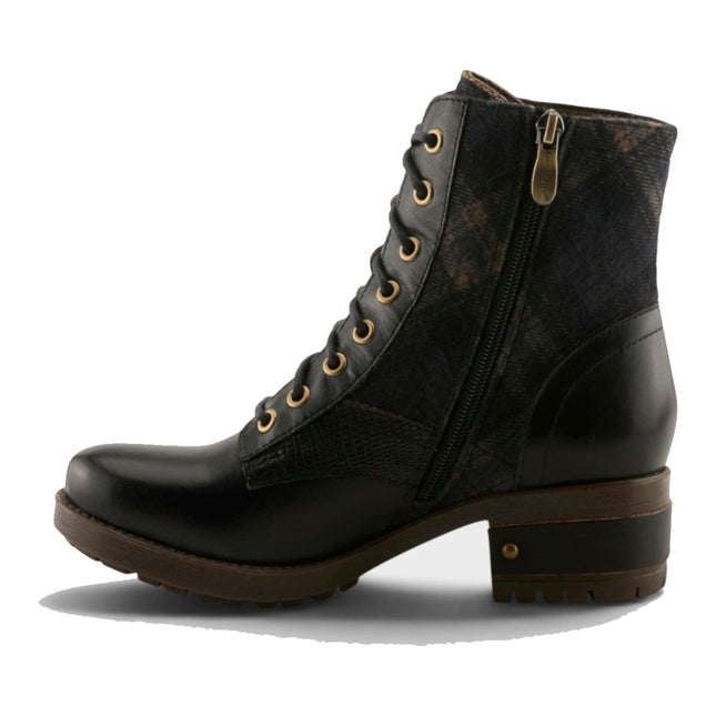 L'ARTISTE MARTY-PLAID WOMEN BOOTS - Black Multi
