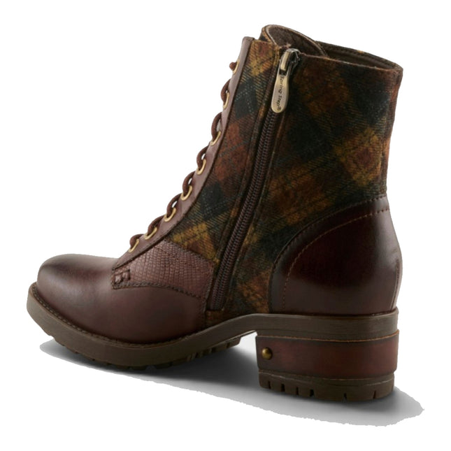 L'ARTISTE MARTY-PLAID WOMEN BOOTS - Brown Multi