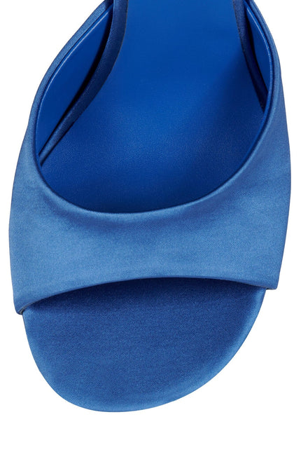 JEFFREY CAMPBELL MEW-2 Women Heels - Blue Satin Combo