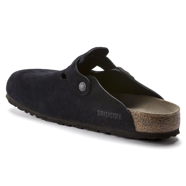 BIRKENSTOCK BOSTON SOFT FOOTBED SUEDE LEATHER WOMEN CLOGS