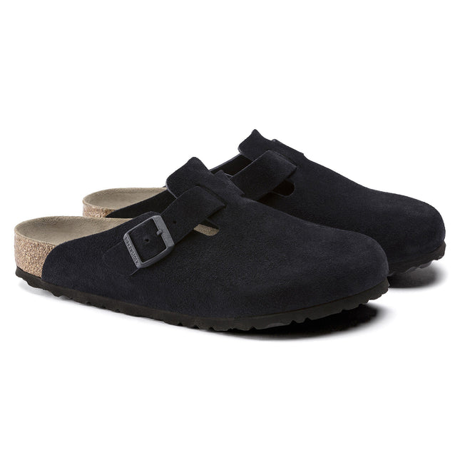 BIRKENSTOCK BOSTON SOFT FOOTBED SUEDE LEATHER WOMEN CLOGS
