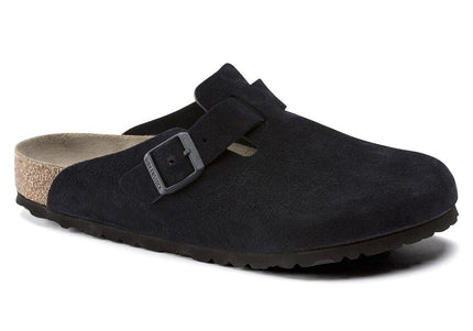 BIRKENSTOCK BOSTON SOFT FOOTBED SUEDE LEATHER WOMEN CLOGS