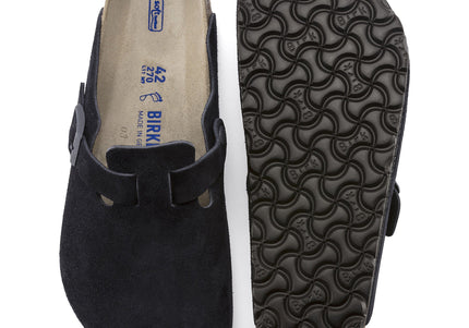 BIRKENSTOCK BOSTON SOFT FOOTBED SUEDE LEATHER MEN CLOGS