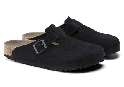 BIRKENSTOCK BOSTON SOFT FOOTBED SUEDE LEATHER MEN CLOGS