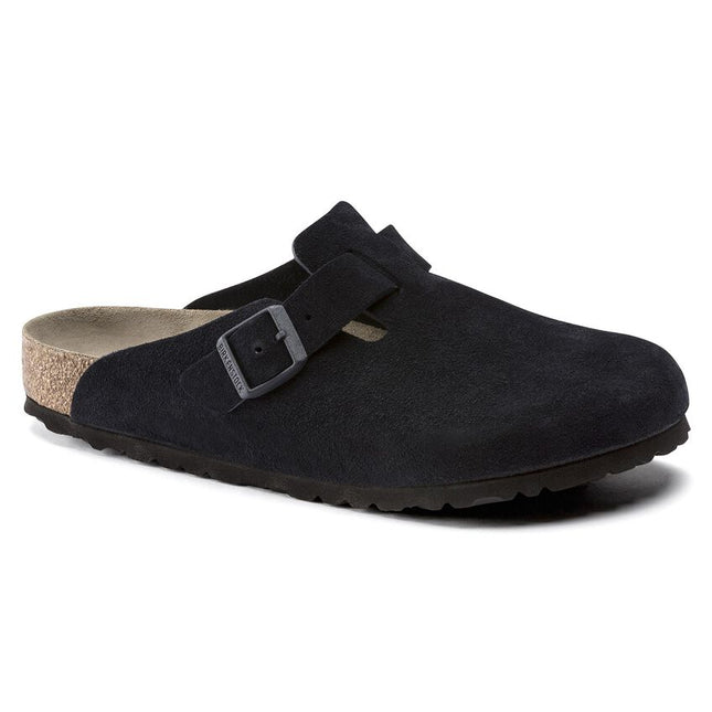 BIRKENSTOCK BOSTON SOFT FOOTBED SUEDE LEATHER MEN CLOGS
