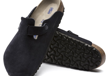 BIRKENSTOCK BOSTON SOFT FOOTBED SUEDE LEATHER MEN CLOGS