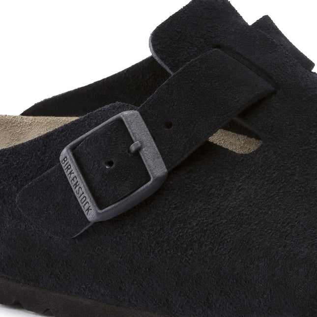 BIRKENSTOCK BOSTON SOFT FOOTBED SUEDE LEATHER MEN CLOGS