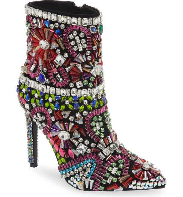 AZALEA WANG HOLLY MULTI JEWELED WOMEN BOOTS