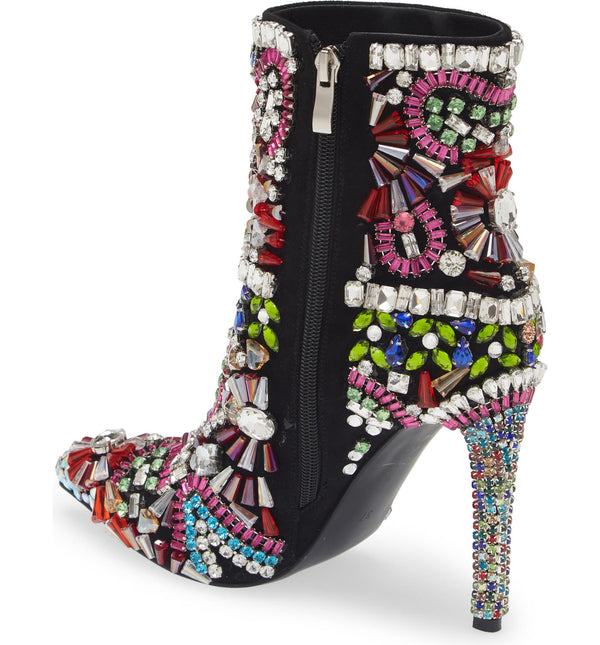 AZALEA WANG HOLLY MULTI JEWELED WOMEN BOOTS