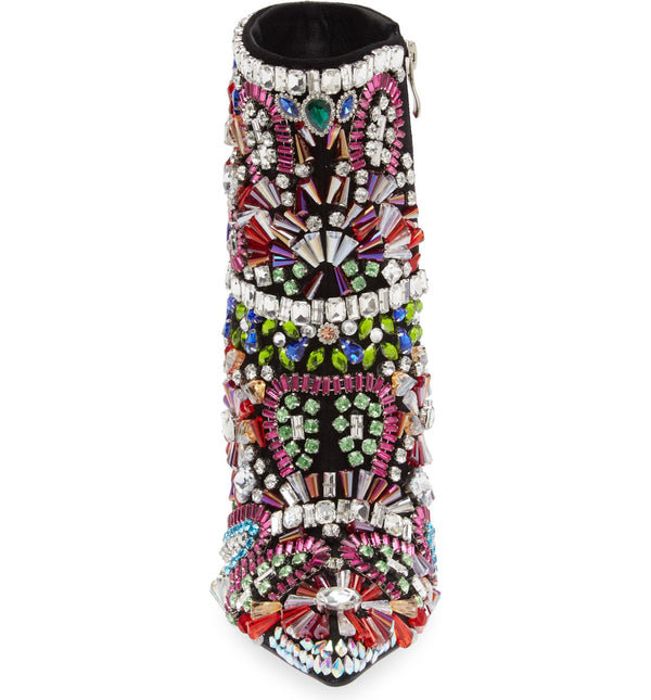 AZALEA WANG HOLLY MULTI JEWELED WOMEN BOOTS