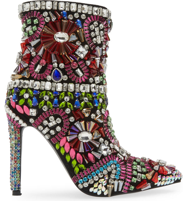 AZALEA WANG HOLLY MULTI JEWELED WOMEN BOOTS