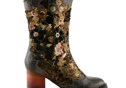 L'ARTISTE MYOHMY WOMEN BOOTS - Black Multi