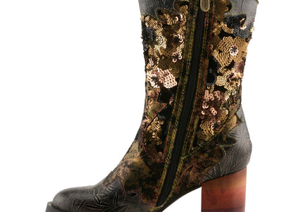 L'ARTISTE MYOHMY WOMEN BOOTS - Black Multi
