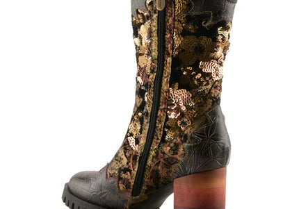 L'ARTISTE MYOHMY WOMEN BOOTS - Black Multi