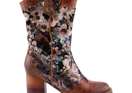 L'ARTISTE MYOHMY WOMEN BOOTS - Camel Multi