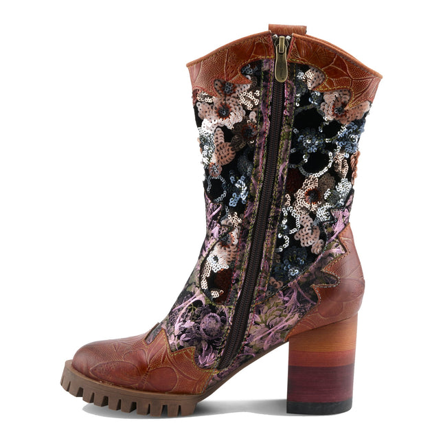 L'ARTISTE MYOHMY WOMEN BOOTS - Camel Multi
