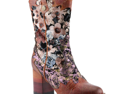 L'ARTISTE MYOHMY WOMEN BOOTS - Camel Multi
