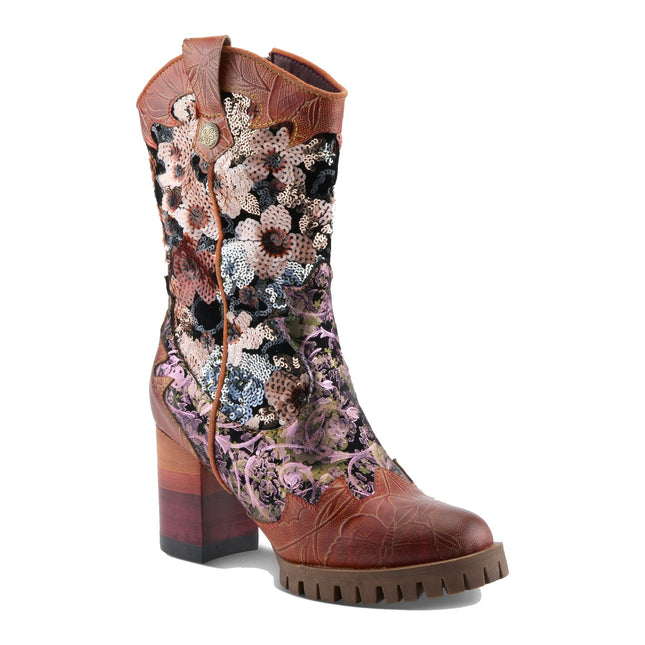 L'ARTISTE MYOHMY WOMEN BOOTS - Camel Multi