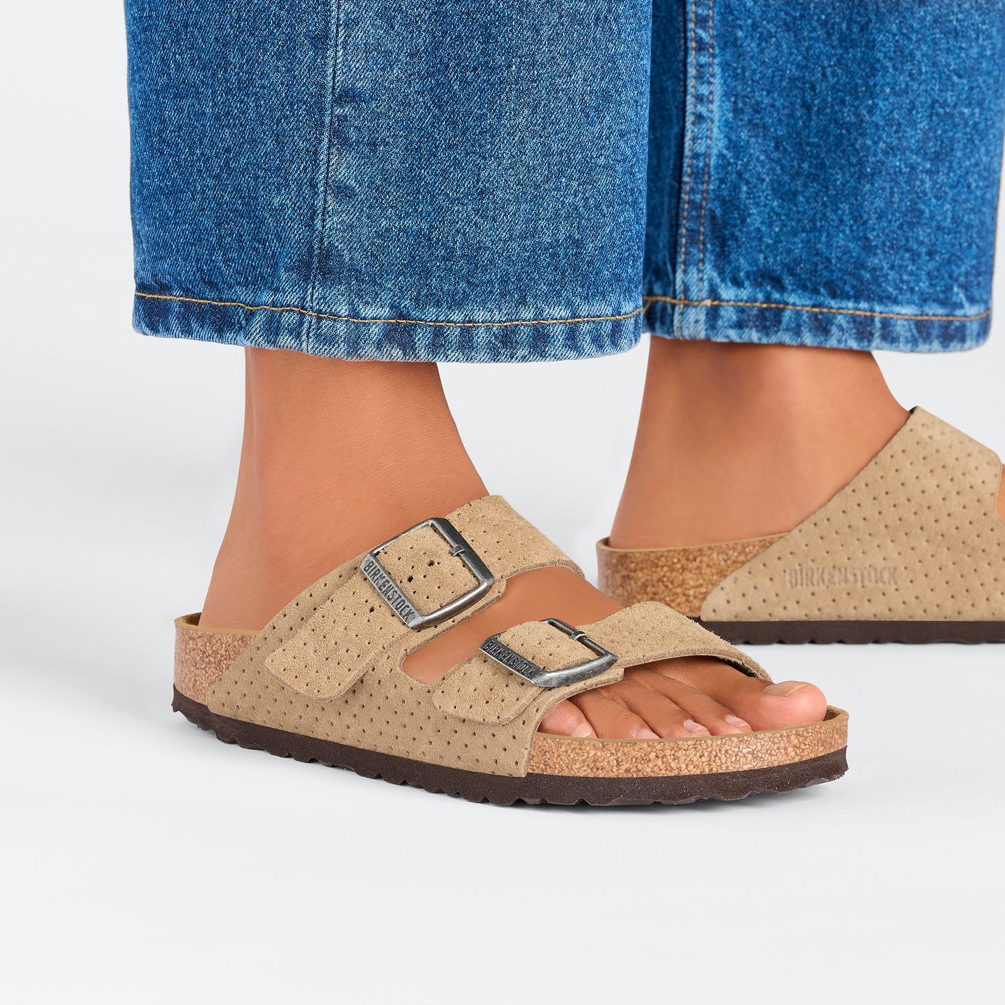 BIRKENSTOCK ARIZONA SUEDE EMBOSSED