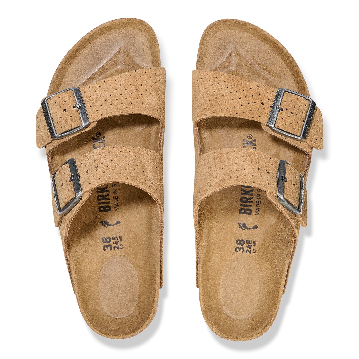 BIRKENSTOCK ARIZONA SUEDE EMBOSSED