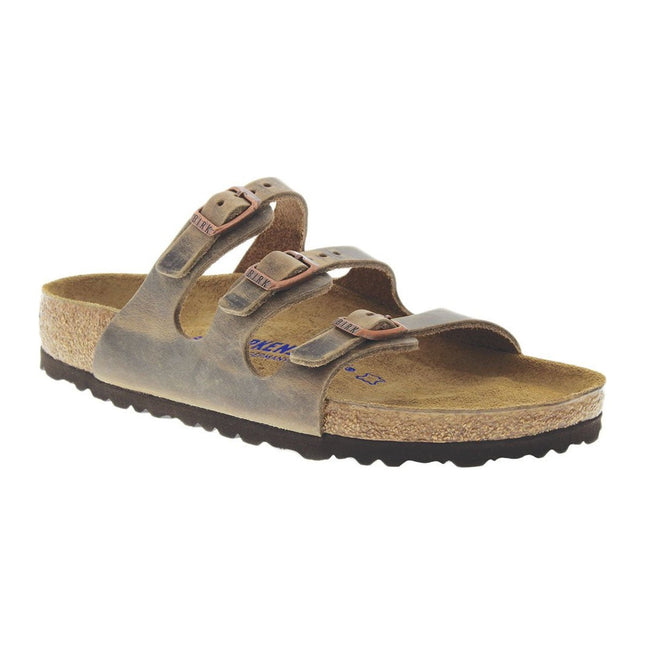 BIRKENSTOCK FLORIDA SOFT FOOTBED OILED LEATHER WOMEN SANDALS