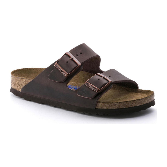 BIRKENSTOCK ARIZONA SOFT FOOTBED OILED NUBUCK LEATHER UNISEX SANDALS