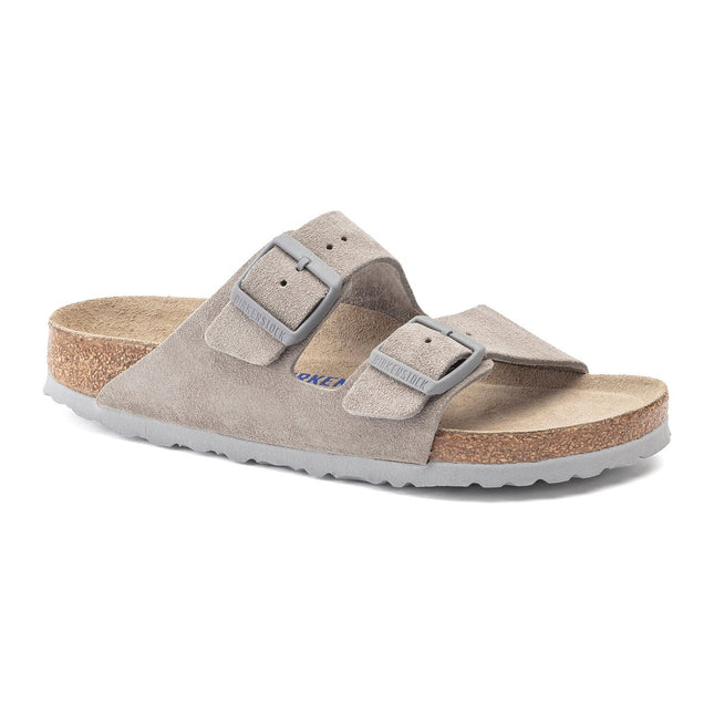 BIRKENSTOCK ARIZONA SOFT FOOTBED SUEDE LEATHER WOMEN CLOGS