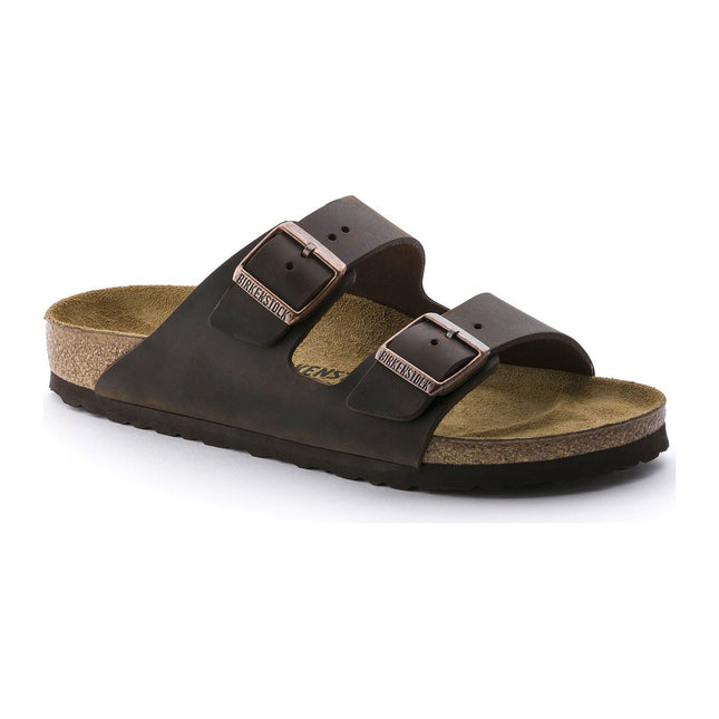 BIRKENSTOCK ARIZONA OILED LEATHER UNISEX SANDALS
