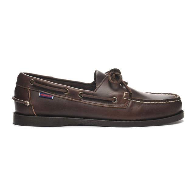 SEBAGO PORTLAND WAXED MEN SHOES - Dark Brown-Gum (930)