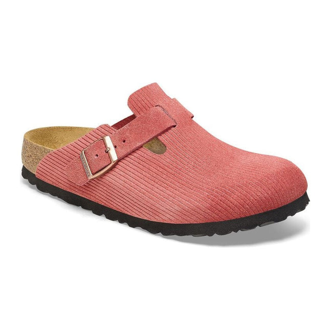 BIRKENSTOCK BOSTON SUEDE EMBOSSED WOMEN CLOGS