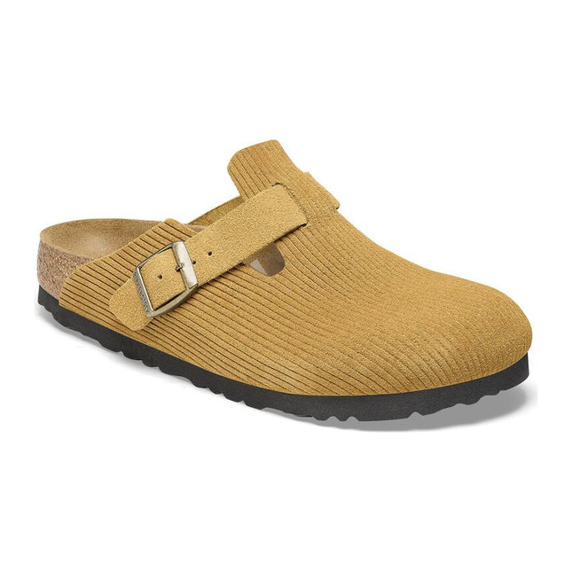 BIRKENSTOCK BOSTON SUEDE EMBOSSED WOMEN CLOGS