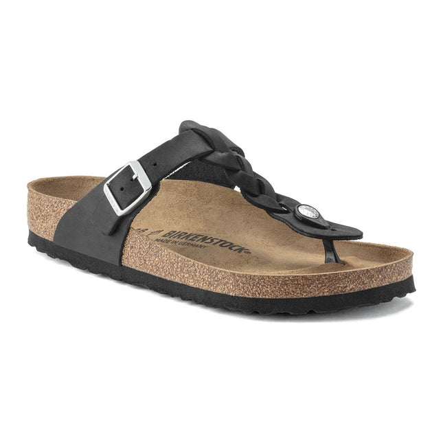 BIRKENSTOCK GIZEH BRAID OILED LEATHER WOMEN SANDALS
