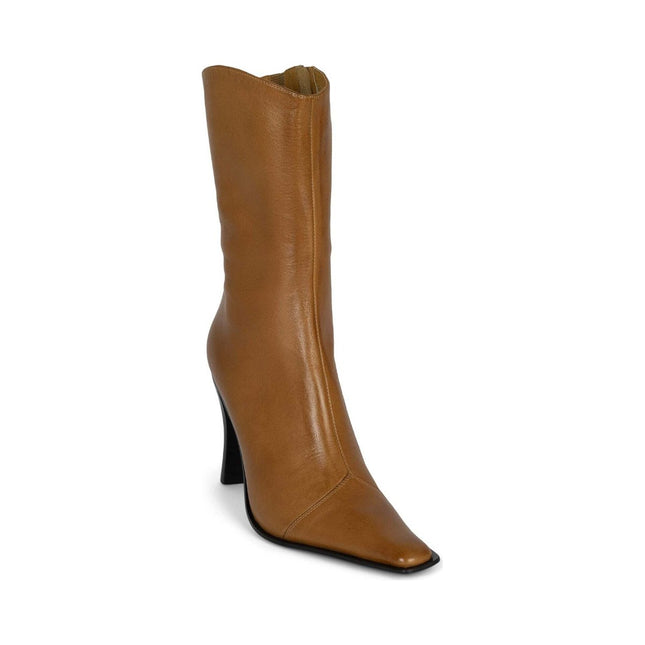 JEFFREY CAMPBELL BE-BOLD WOMEN BOOTS - Camel Distressed