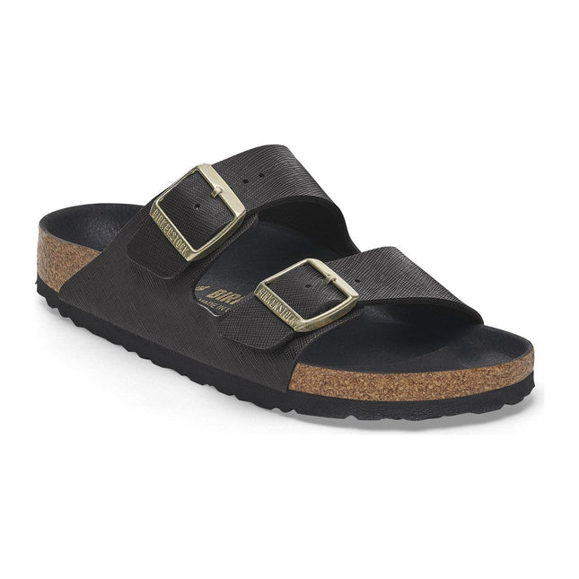 BIRKENSTOCK ARIZONA BS BIRKO-FLOR EMBOSSED Women Sandals Saffiano Black N